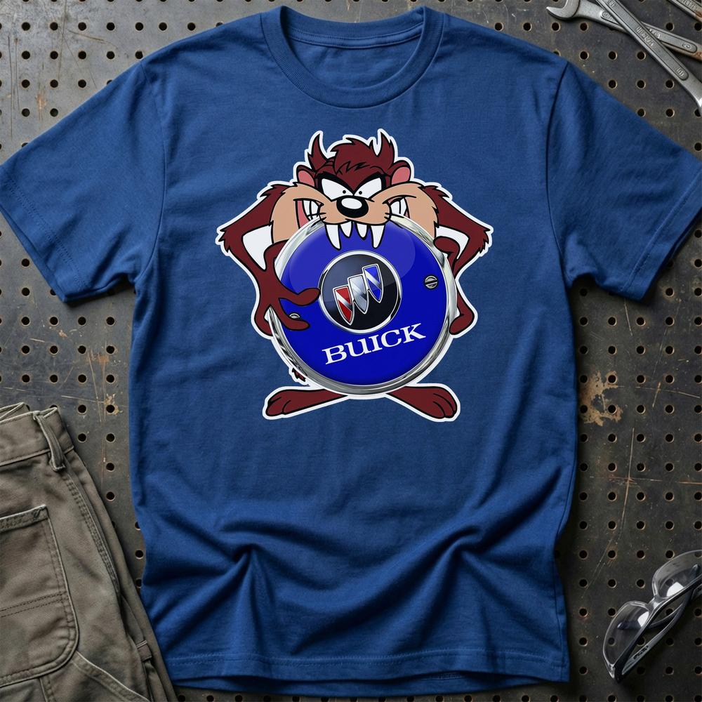 Buick TAZ Unisex T-Shirt , Bomuld-Beklædning-Buick-Blå Royal-S-Garage Culture Shop- garage - man cave - merchandise
