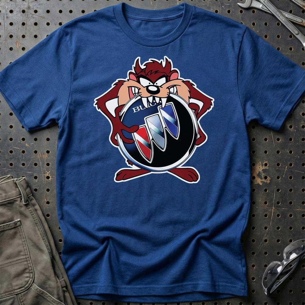 Buick TAZ Unisex T-Shirt , Bomuld-Beklædning-Buick-Blå Royal-S-Garage Culture Shop- garage - man cave - merchandise