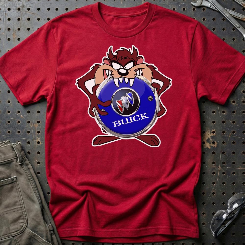Buick TAZ Unisex T-Shirt , Bomuld-Beklædning-Buick-Rød-S-Garage Culture Shop- garage - man cave - merchandise