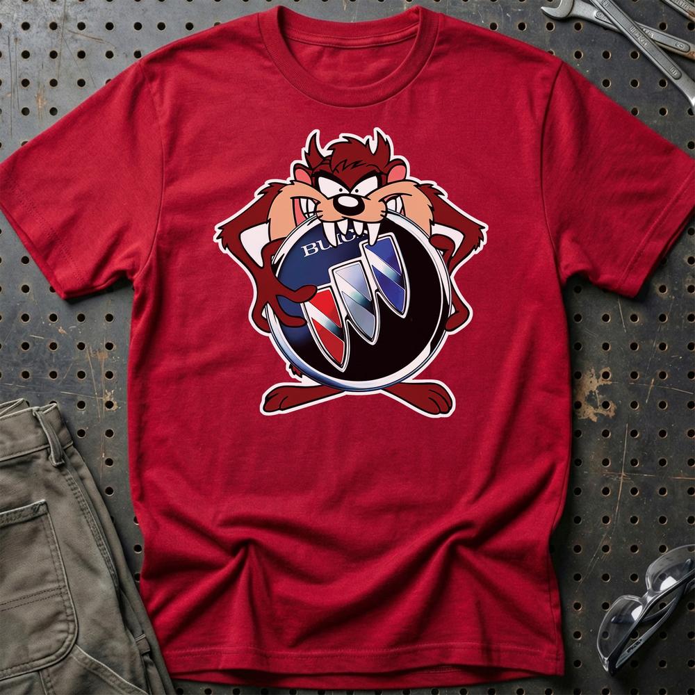 Buick TAZ Unisex T-Shirt , Bomuld-Beklædning-Buick-Rød-S-Garage Culture Shop- garage - man cave - merchandise