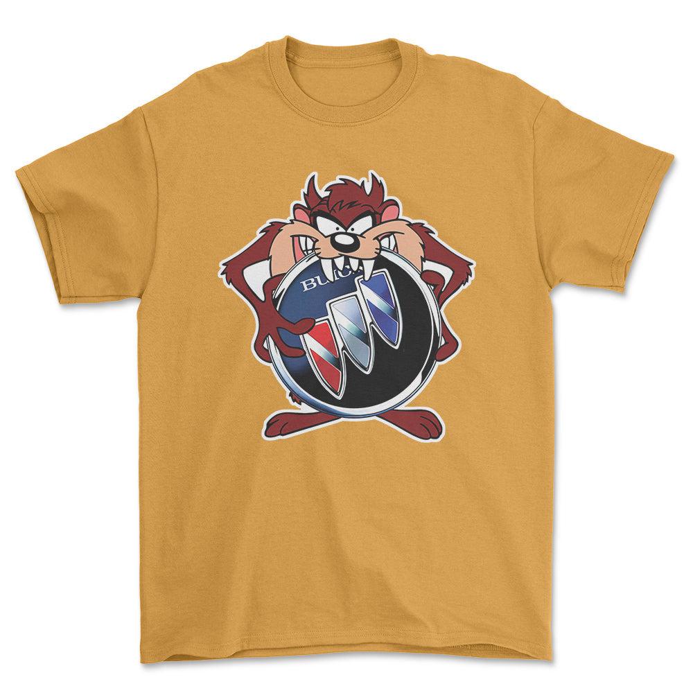 Buick TAZ Unisex T-Shirt , Bomuld-Beklædning-Buick-Guld-S-Forside-Garage Culture Shop- garage - man cave - merchandise