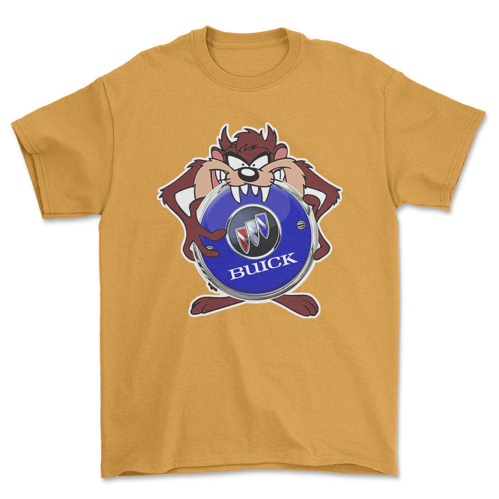 Buick TAZ Unisex T-Shirt , Bomuld-Beklædning-Buick-Guld-S-Forside-Garage Culture Shop- garage - man cave - merchandise