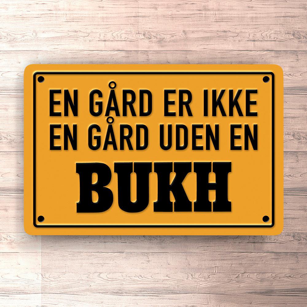Bukh En Gård Er Ikke En Gård Uden En Bukh Skilte, Musemåtte, Dørmåtte-Skilte-Bukh-Garage Culture Shop- garage - man cave - merchandise