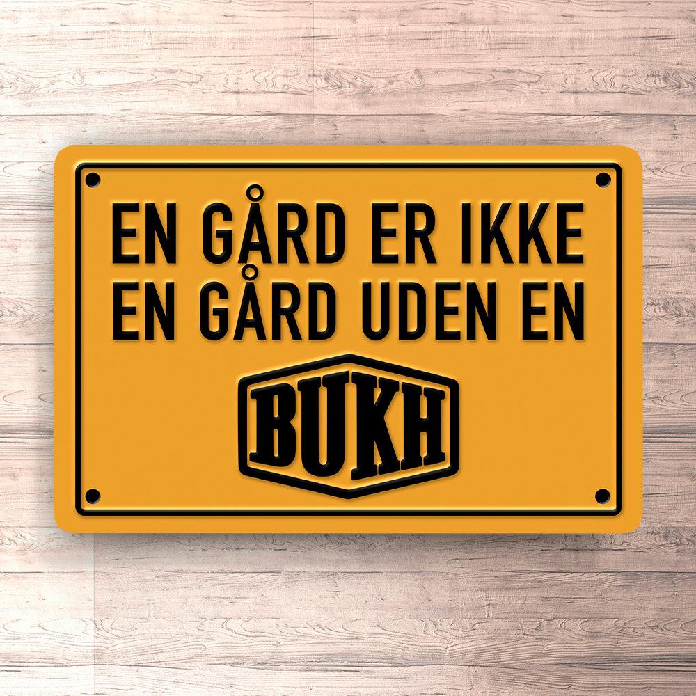 Bukh En Gård Er Ikke En Gård Uden En Bukh Skilte, Musemåtte, Dørmåtte-Skilte-Bukh-Garage Culture Shop- garage - man cave - merchandise