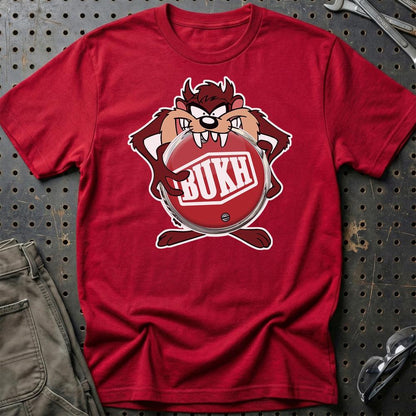 Bukh TAZ Unisex T-Shirt , Bomuld-Beklædning-Bukh-Rød-S-Garage Culture Shop- garage - man cave - merchandise