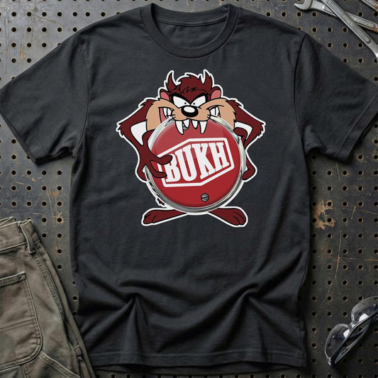 Bukh TAZ Unisex T-Shirt , Bomuld-Beklædning-Bukh-Sort-S-Garage Culture Shop- garage - man cave - merchandise