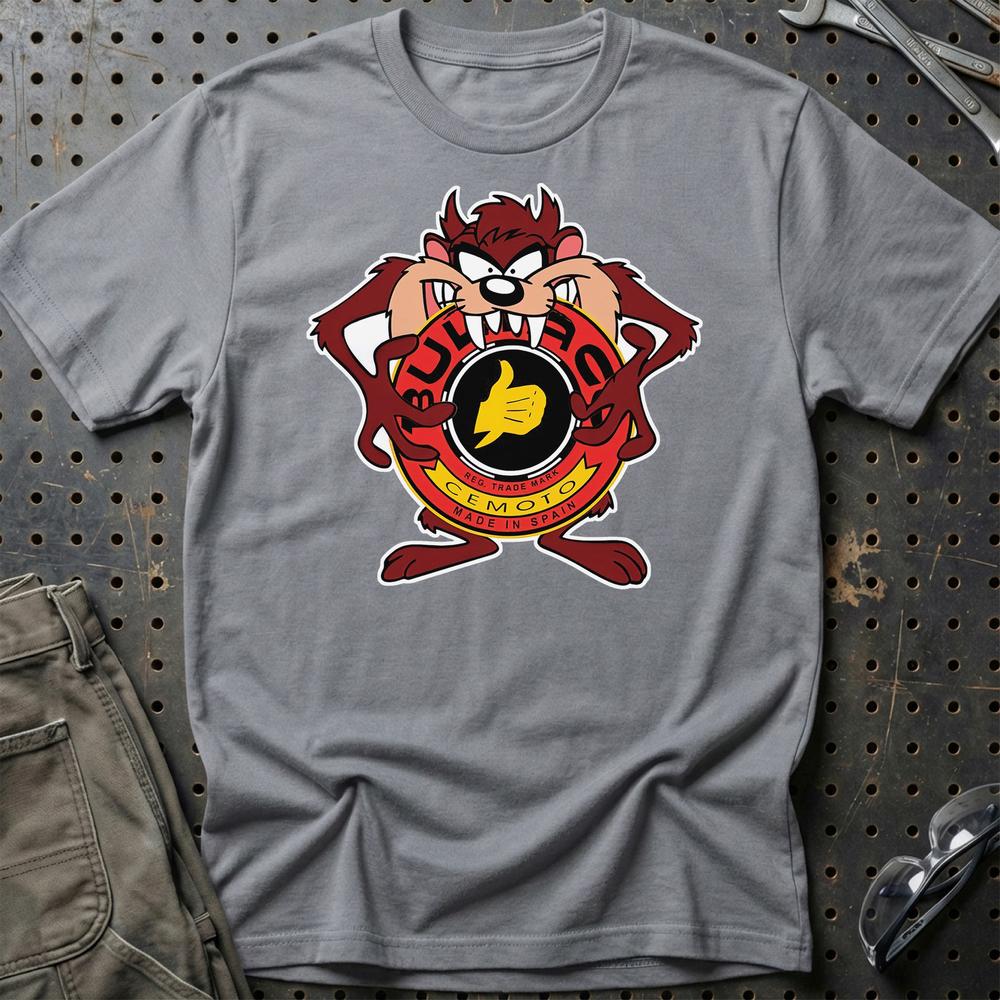 Bultaco TAZ Unisex T-Shirt , Bomuld-Beklædning-Bultaco-Grå Sport-S-Garage Culture Shop- garage - man cave - merchandise