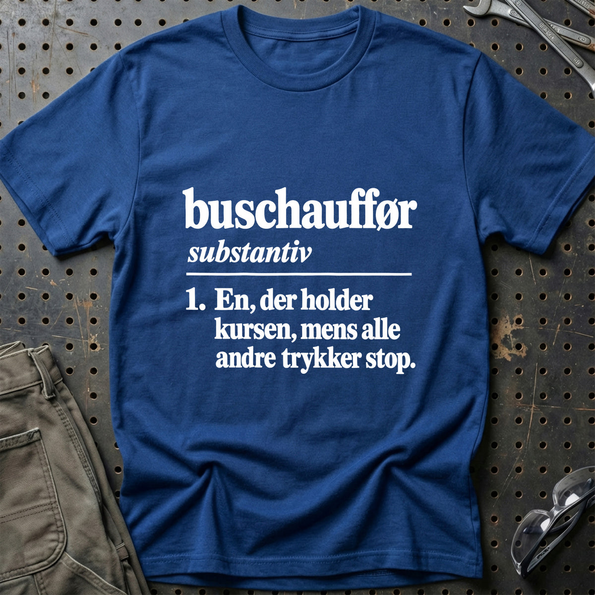 
Buschauffør – Definition T-Shirt – Blå Royal