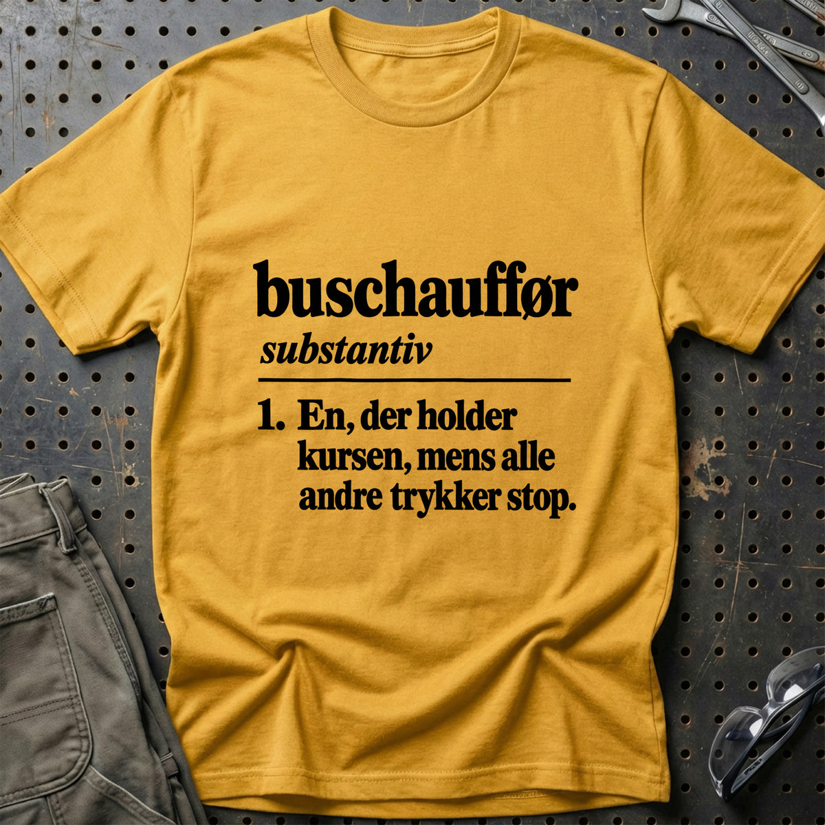 
Buschauffør – Definition T-Shirt – Guld