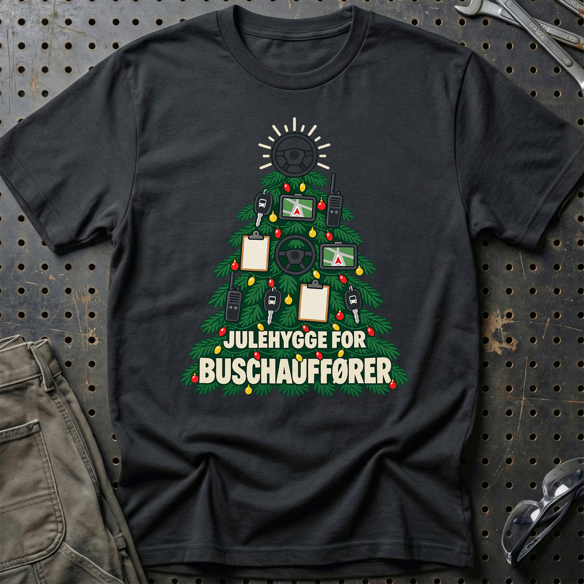 
Buschauffør – Julehygge – Unisex T-Shirt – Sort