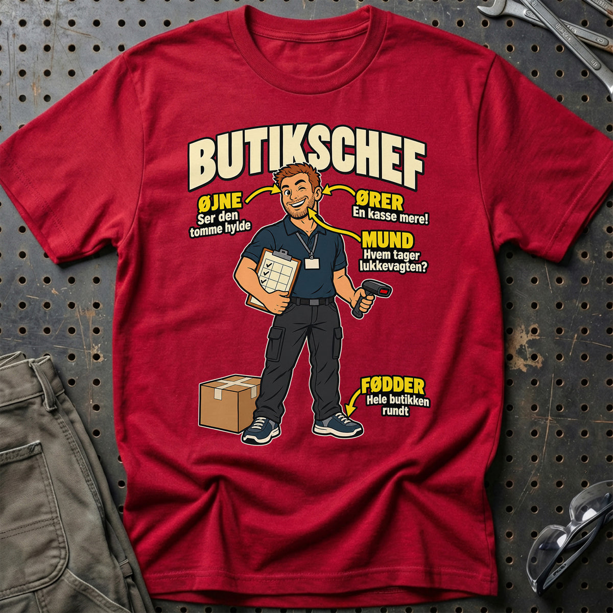 
Produktbillede af Butikschef – Anatomi T-Shirt