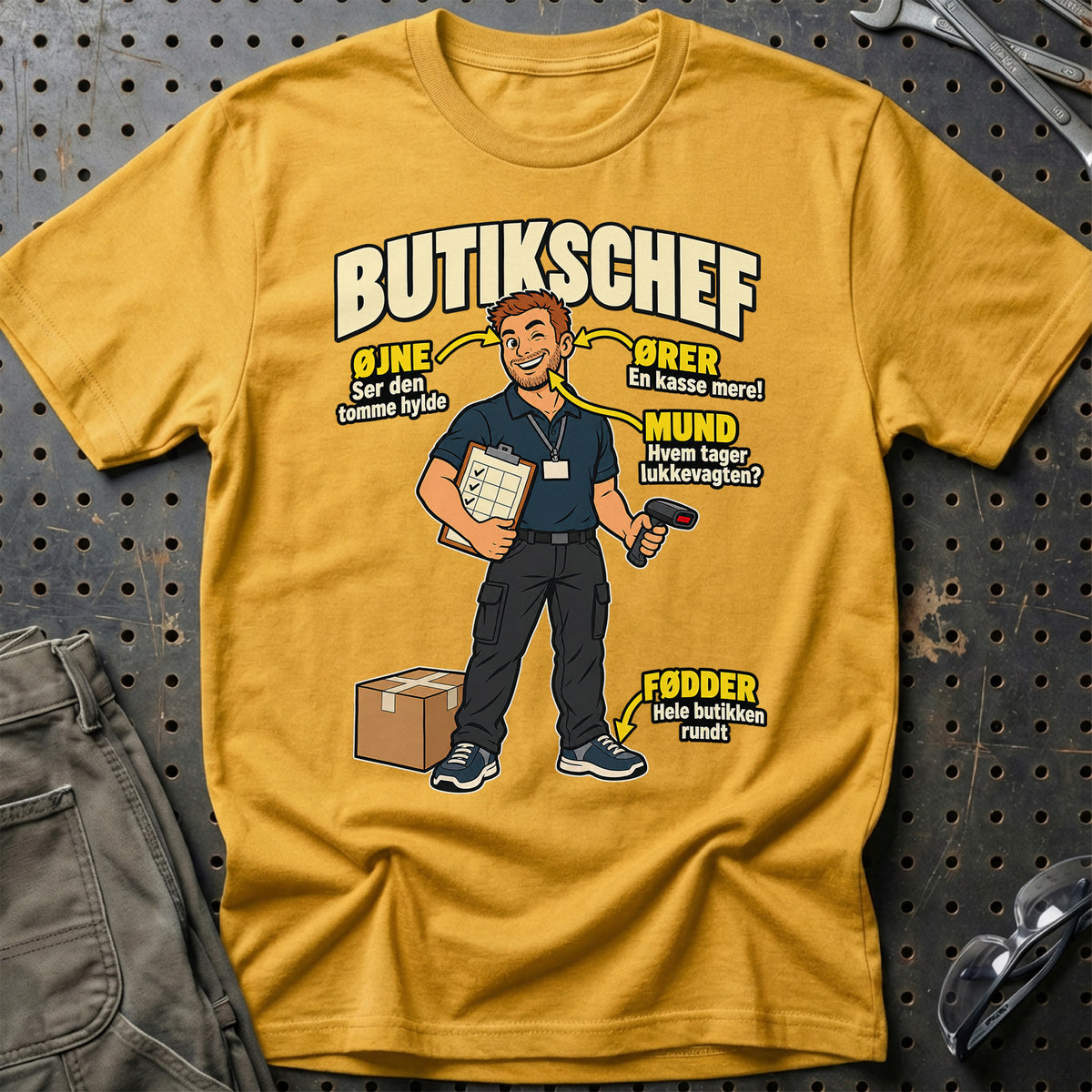 
Produktbillede af Butikschef – Anatomi T-Shirt