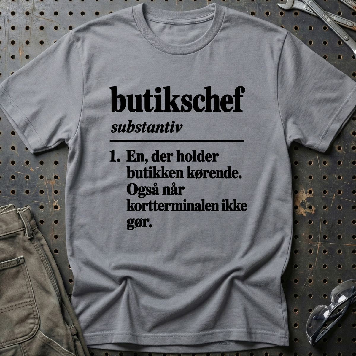 
Butikschef – Definition T-Shirt – Grå Sport