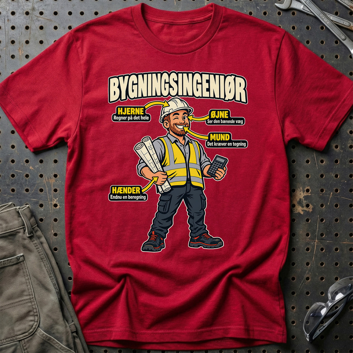 
Produktbillede af Bygningsingeniør – Anatomi T-Shirt