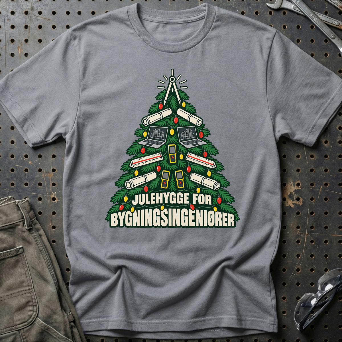 
Bygningsingeniør – Julehygge – Unisex T-Shirt – Grå Sport