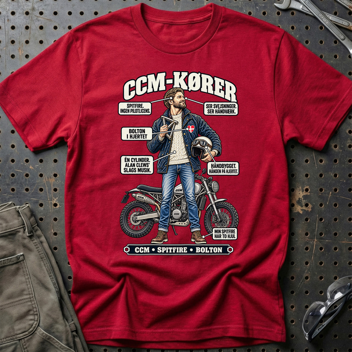 
CCM-Kører T-Shirt – Rød
