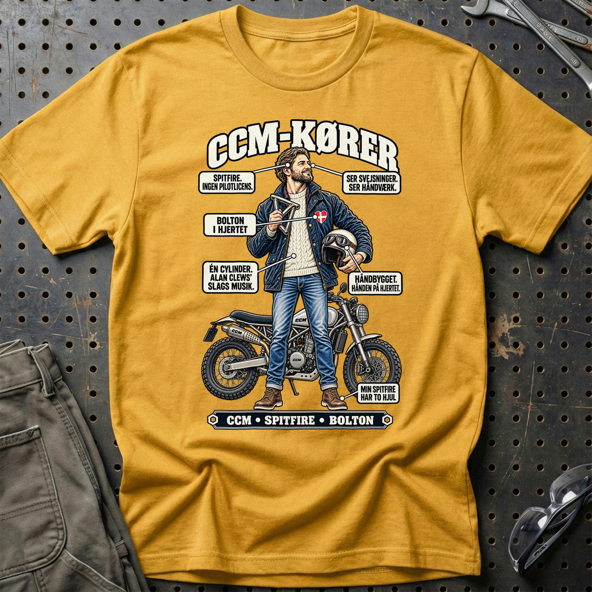 
CCM-Kører T-Shirt – Guld