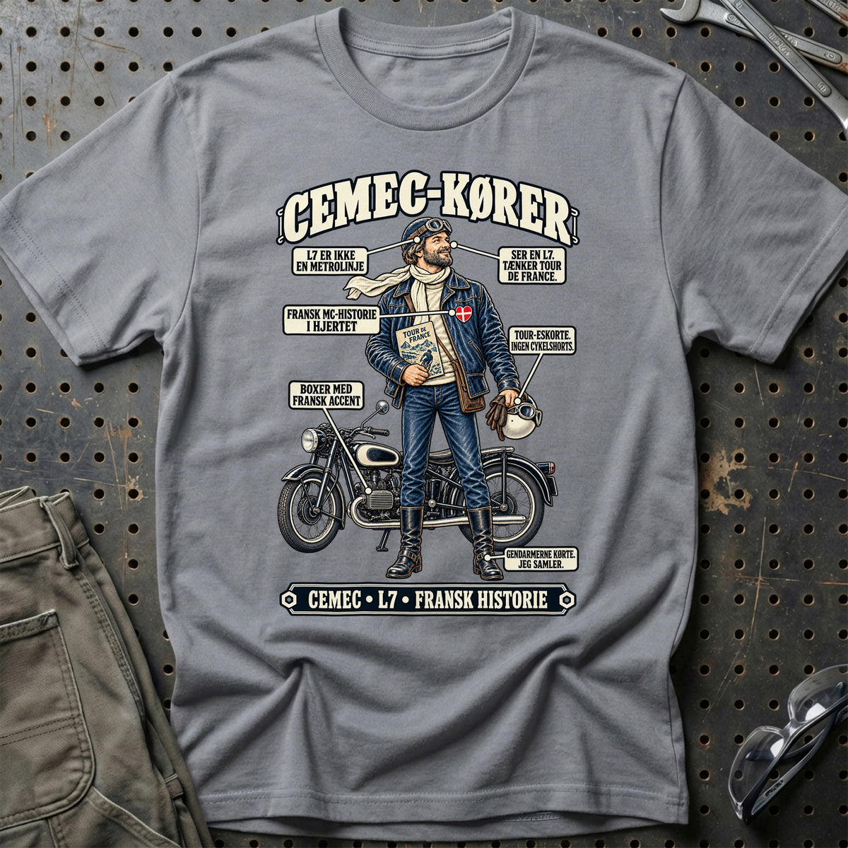
CEMEC-Kører T-Shirt – Grå Sport