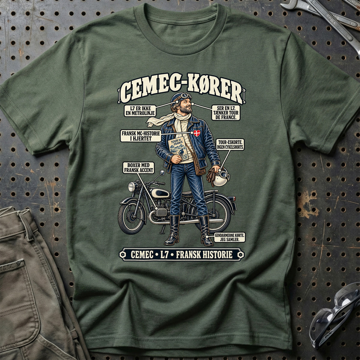 
CEMEC-Kører T-Shirt – Grøn Militær