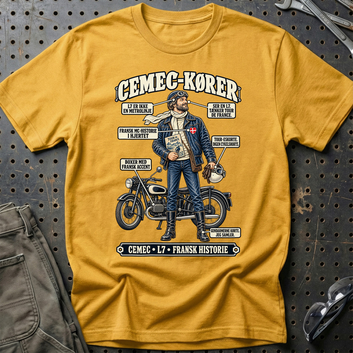 
CEMEC-Kører T-Shirt – Guld