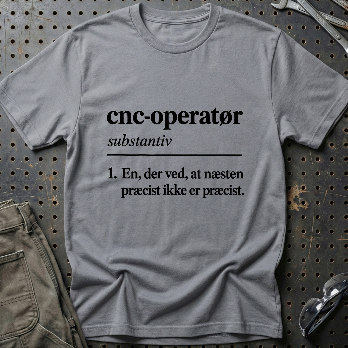 
CNC-operatør – Definition T-Shirt – Grå Sport