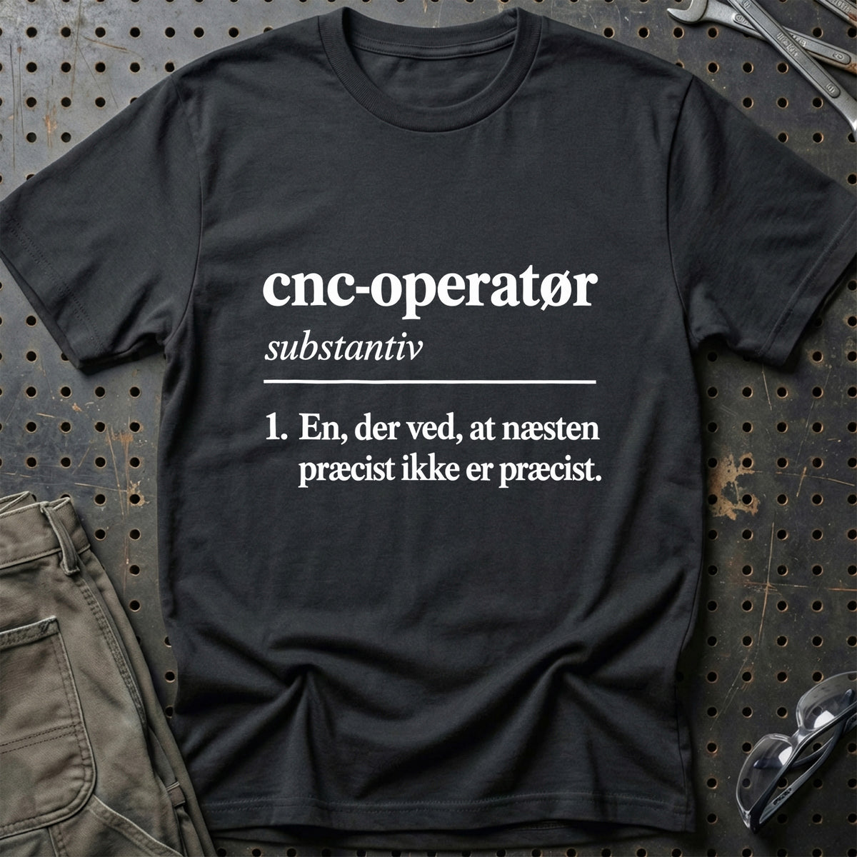 
CNC-operatør – Definition T-Shirt – Sort
