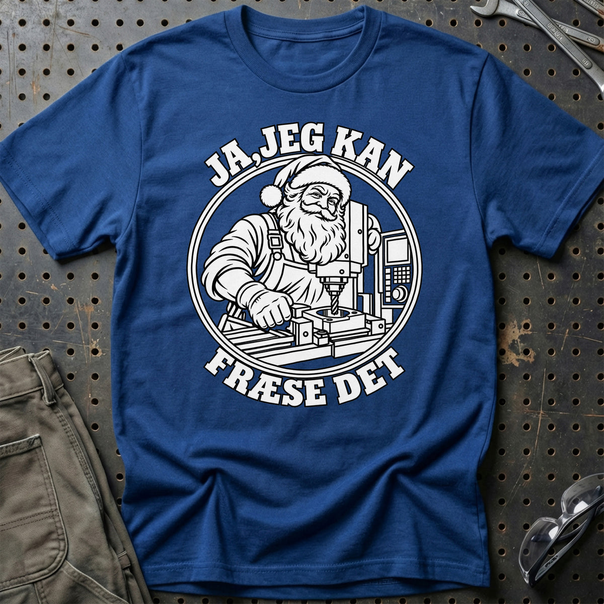
CNC-operatør – Santa Kan Det – Jul T-Shirt – Blå Royal