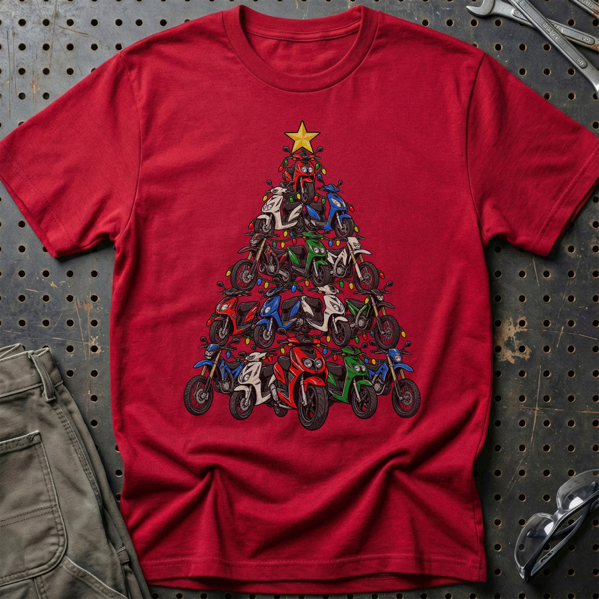 CPI Juletræ T-Shirt-Beklædning-CPI-Rød-S-Garage Culture Shop- garage - man cave - merchandise