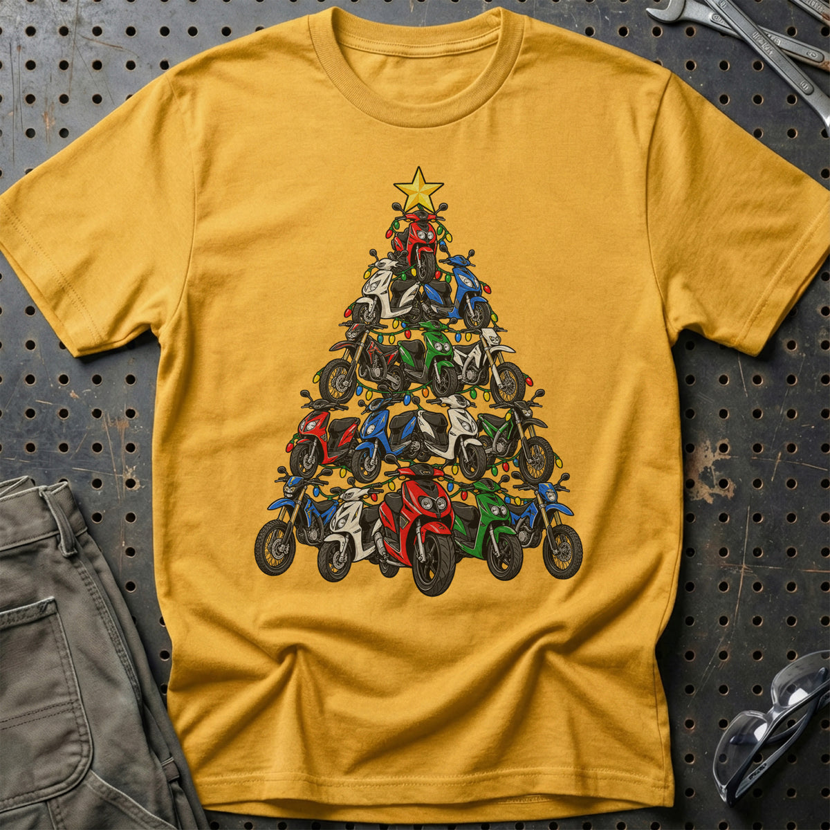 CPI Juletræ T-Shirt-Beklædning-CPI-Guld-S-Garage Culture Shop- garage - man cave - merchandise