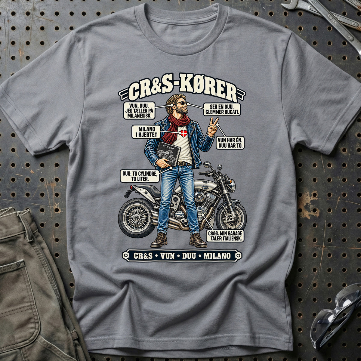 
CR S-Kører T-Shirt – Grå Sport