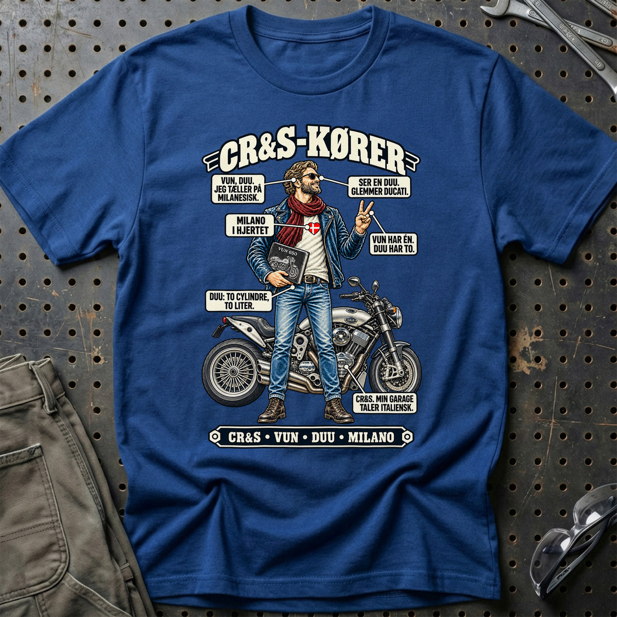 
CR S-Kører T-Shirt – Blå Royal