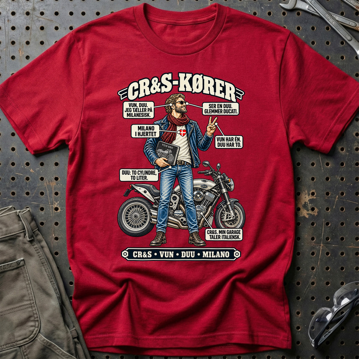 
CR S-Kører T-Shirt – Rød
