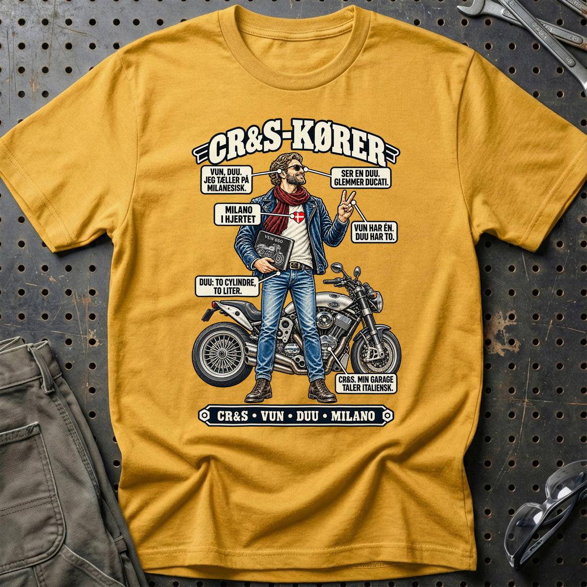 
CR S-Kører T-Shirt – Guld