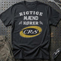 CR&S Rigtige Mænd Kører T-Shirt-Beklædning-CR&S-Sort-S-Garage Culture Shop- garage - man cave - merchandise