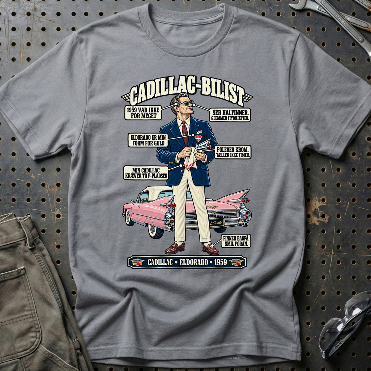 
Cadillac-Bilist T-Shirt – Grå Sport