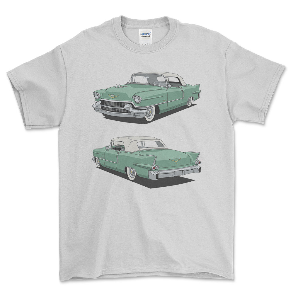 Cadillac Eldorado Biarritz Convertible 1956 - Unisex T-Shirt-Beklædning-Cadillac-Hvid-S-Garage Culture Shop- garage - man cave - merchandise