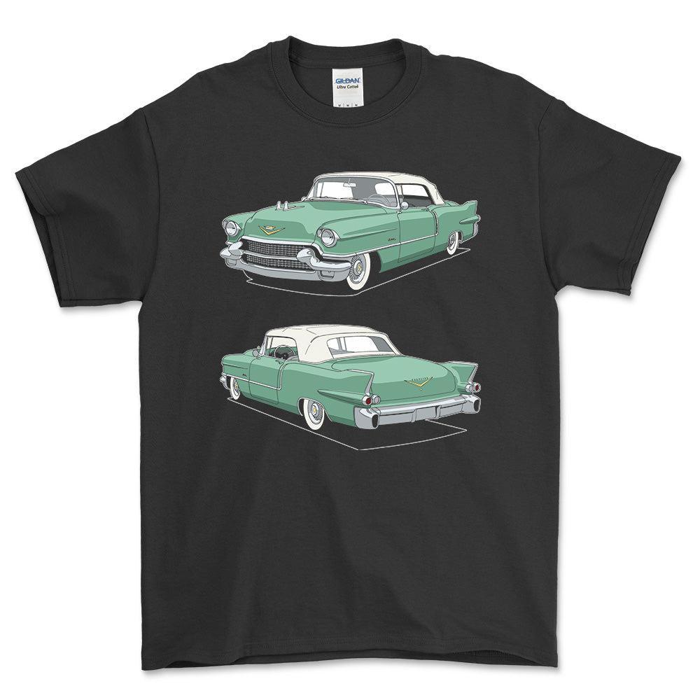 Cadillac Eldorado Biarritz Convertible 1956 - Unisex T-Shirt-Beklædning-Cadillac-Sort-S-Garage Culture Shop- garage - man cave - merchandise
