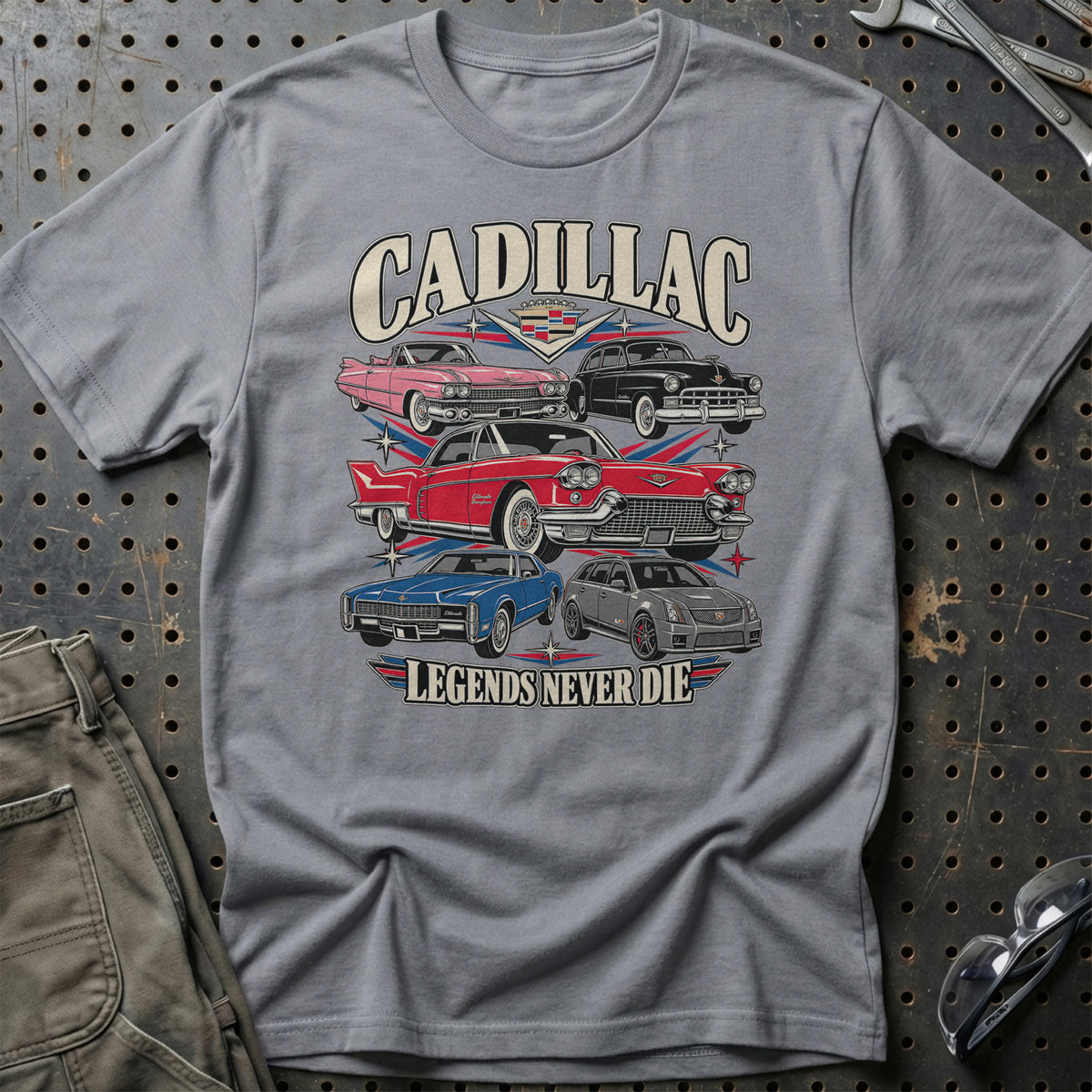 
Produktbillede af Cadillac Legends Never Die T-Shirt