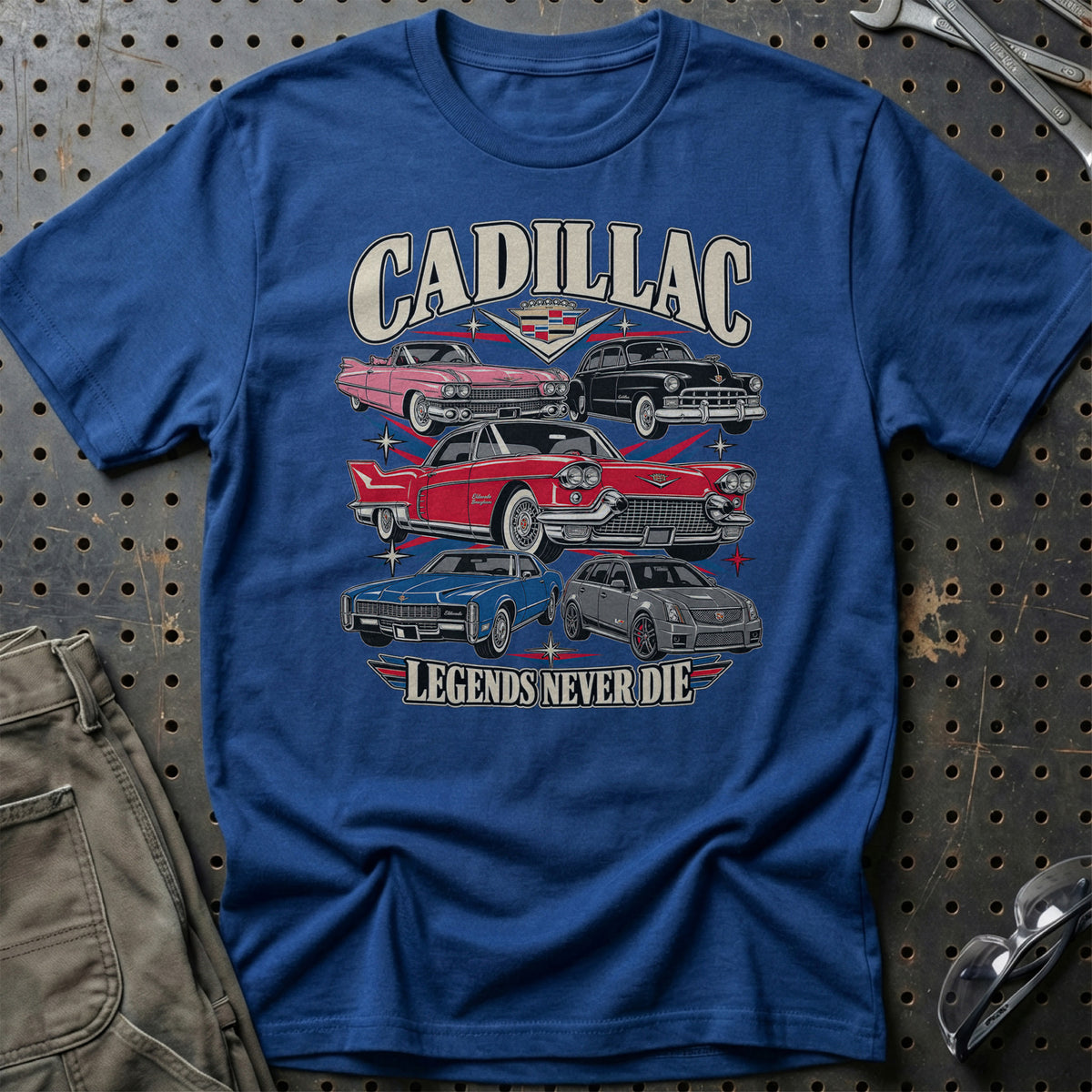 
Produktbillede af Cadillac Legends Never Die T-Shirt