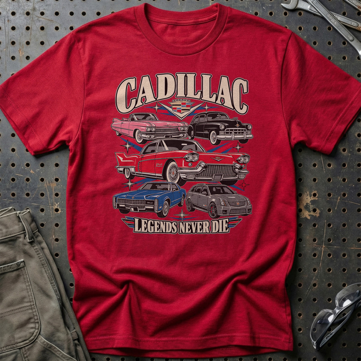 
Produktbillede af Cadillac Legends Never Die T-Shirt