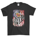 Cadillac US Flag T-Shirt-Beklædning-Buick-Sort-S-Garage Culture Shop- garage - man cave - merchandise