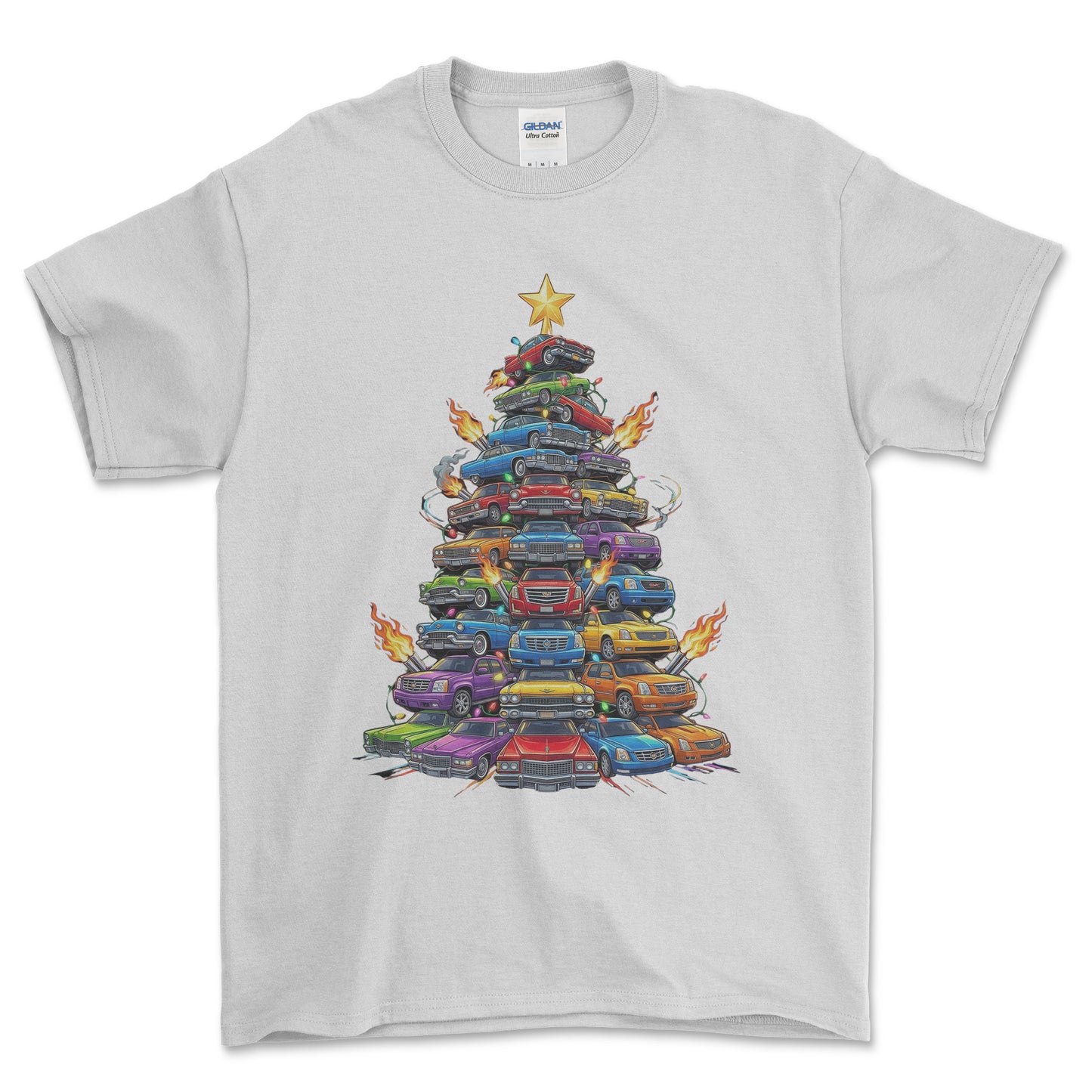 Cadillac Juletræ Christmas Tree - Unisex T-Shirt
