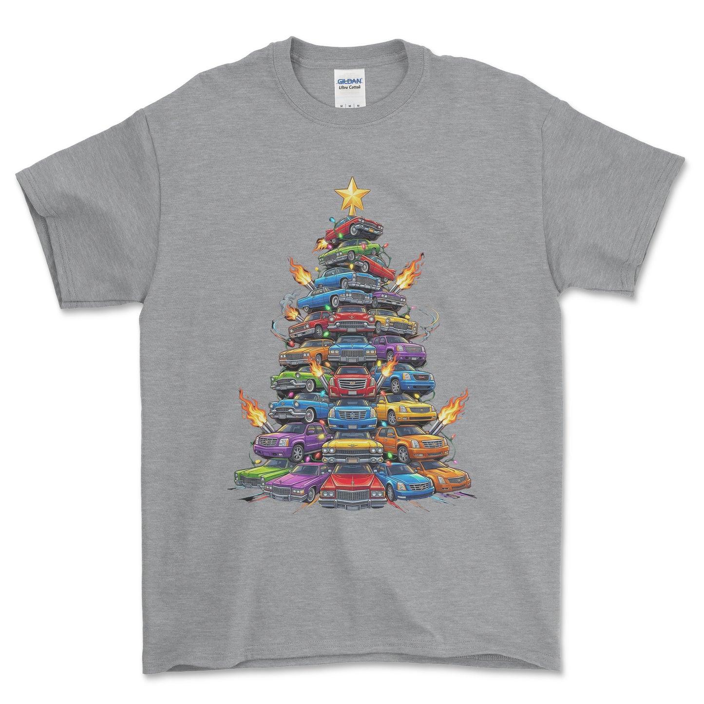 Cadillac Juletræ Christmas Tree - Unisex T-Shirt