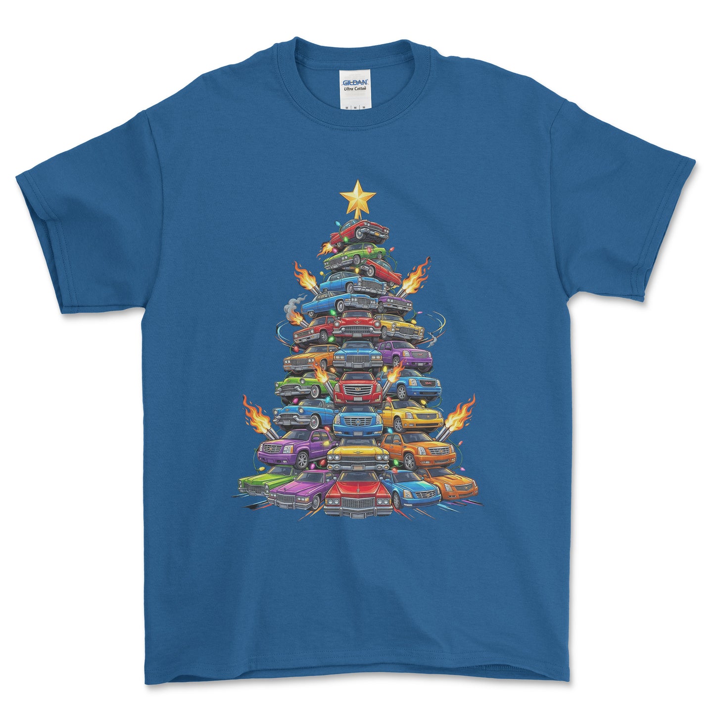 Cadillac Juletræ Christmas Tree - Unisex T-Shirt