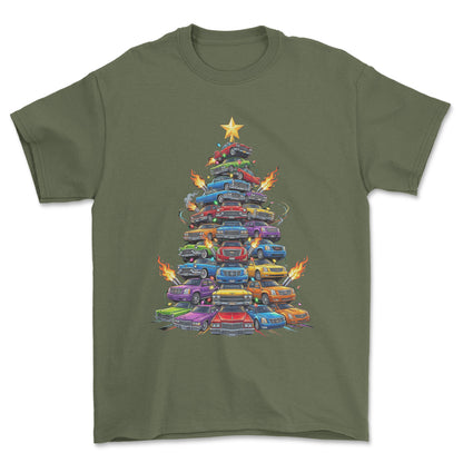 Cadillac Juletræ Christmas Tree - Unisex T-Shirt