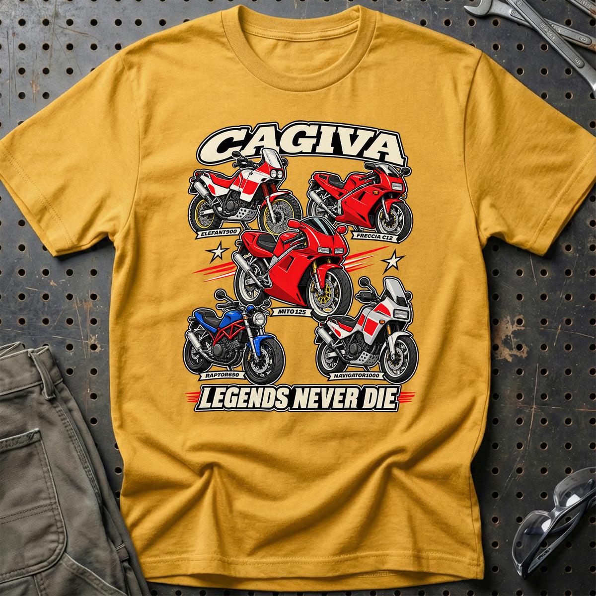 
Produktbillede af Cagiva Legends Never Die T-Shirt