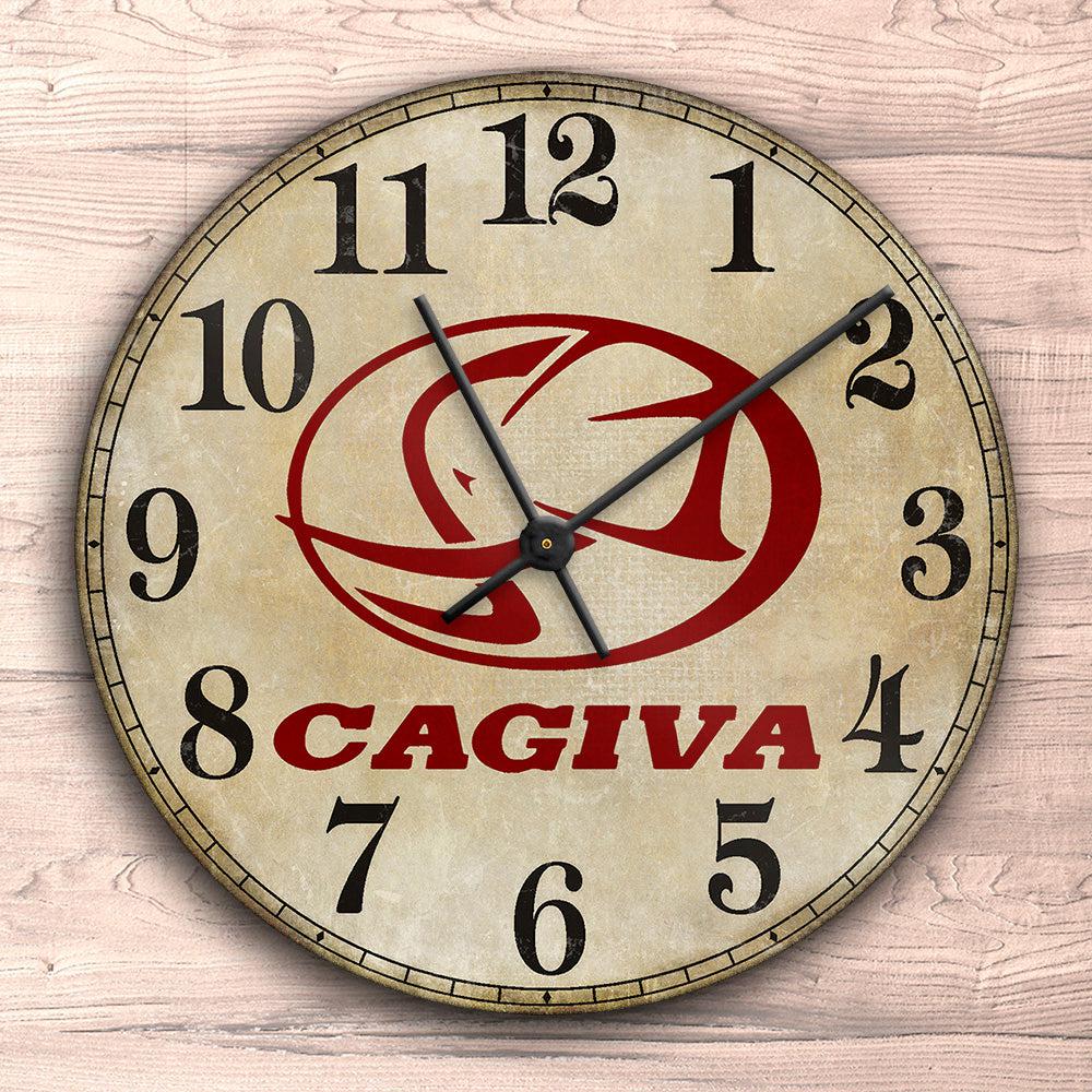 Cagiva Vægur Rundt-Clock-Cagiva-Garage Culture Shop- garage - man cave - merchandise