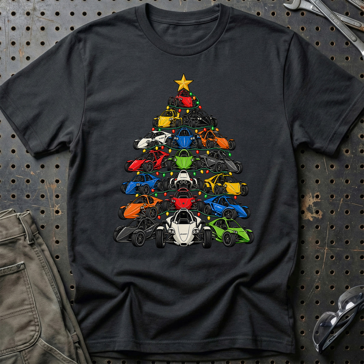 
Campagna Juletræ Christmas Tree Unisex T-Shirt – Sort – print foran
