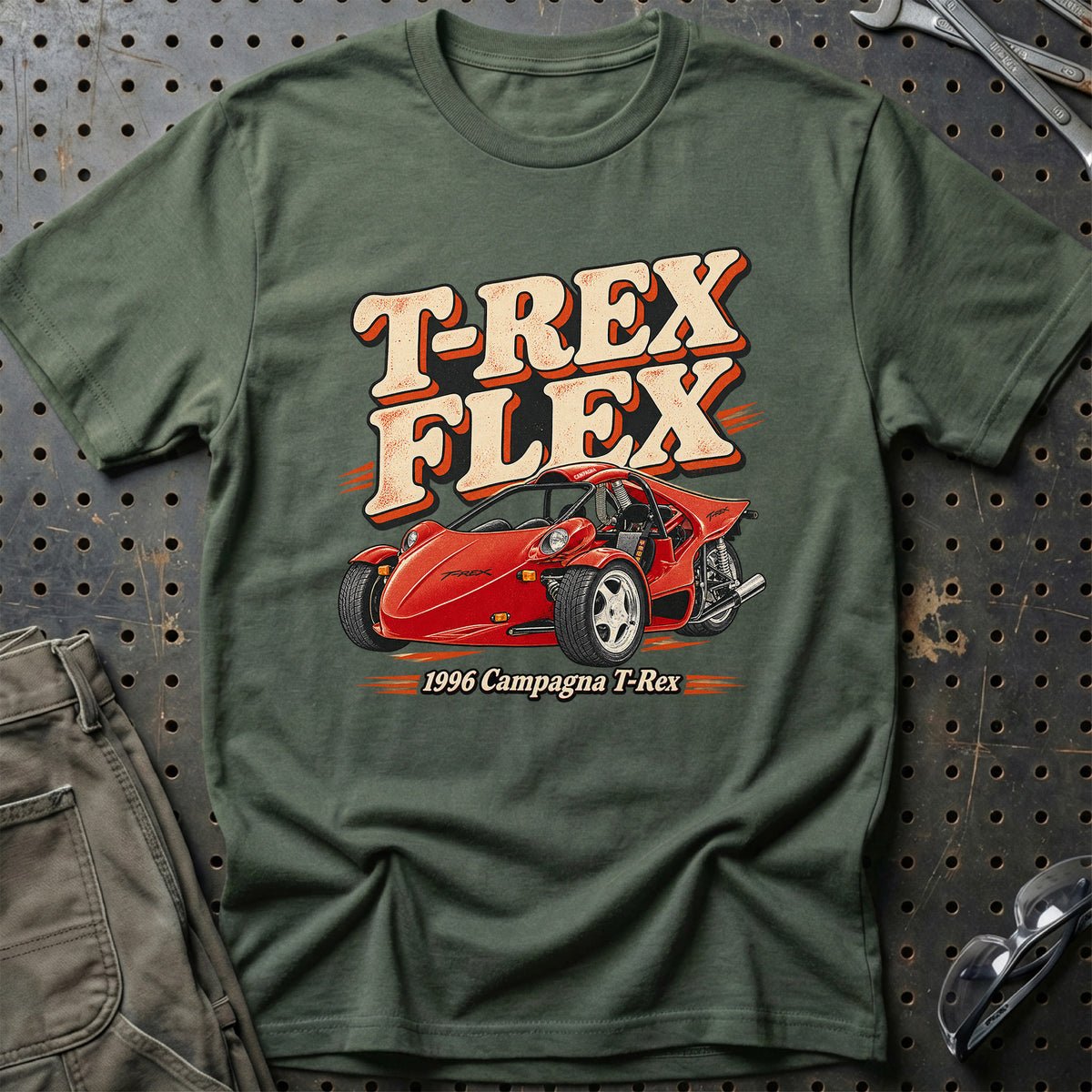 
Campagna T-Rex 1996 – T-Rex Flex T-Shirt – Grøn Militær