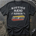 Can-Am Rigtige Mænd Kører T-Shirt-Beklædning-Can-Am-Sort-S-Garage Culture Shop- garage - man cave - merchandise